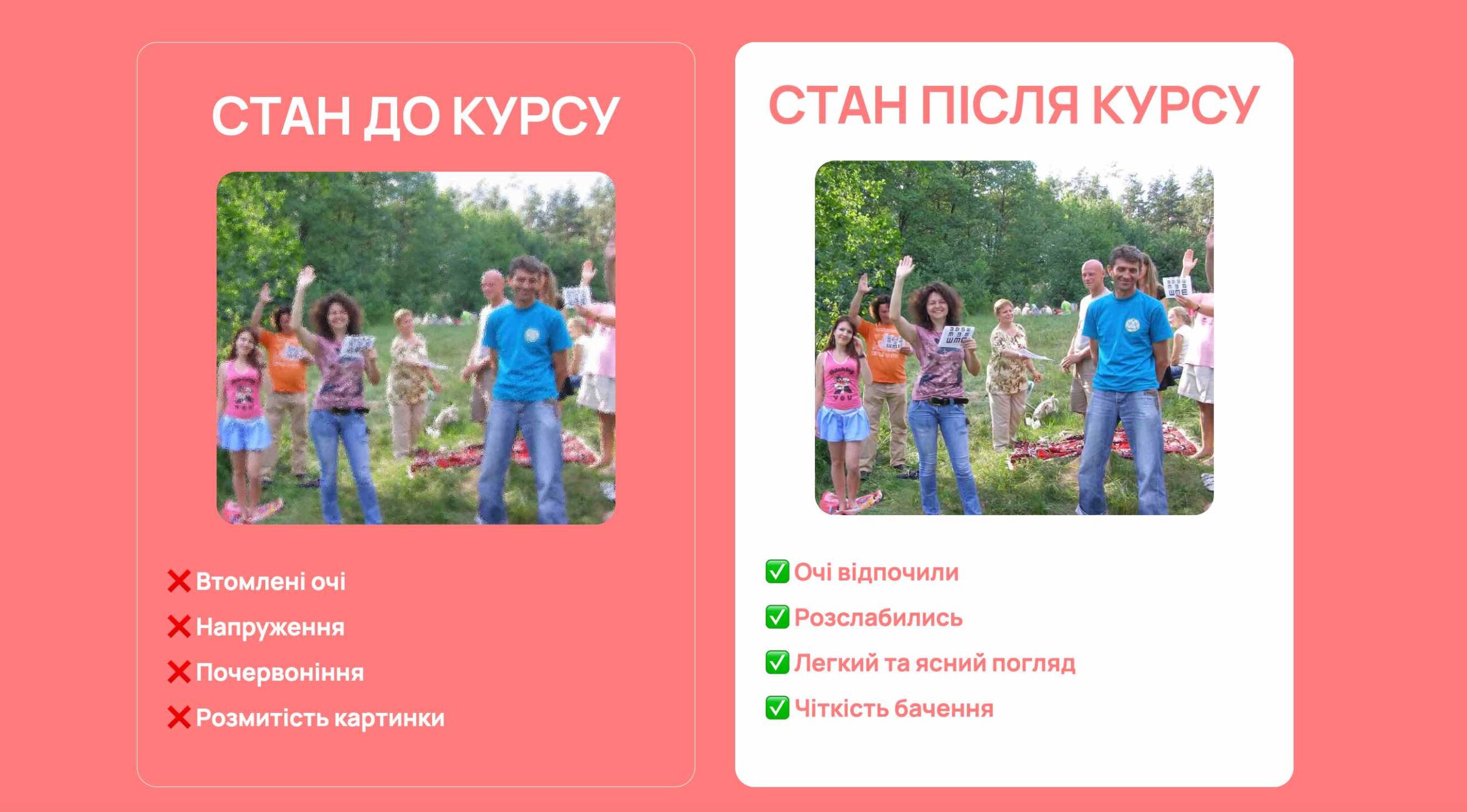 результати курсу - здорові очі